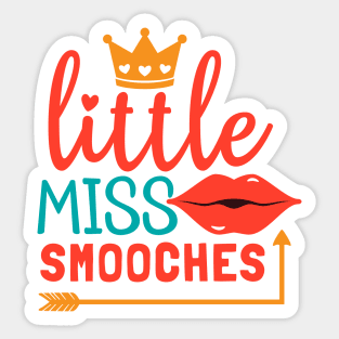 Little Miss Smooches Sticker